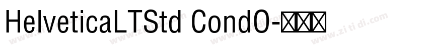 HelveticaLTStd CondO字体转换